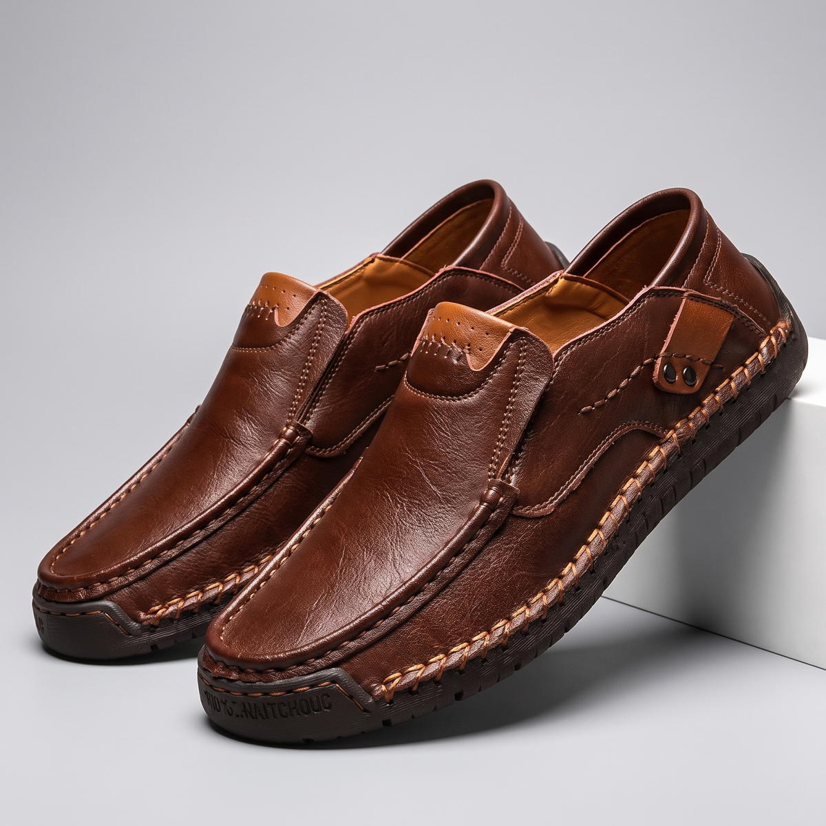 Milan Slip-On Leather Loafers