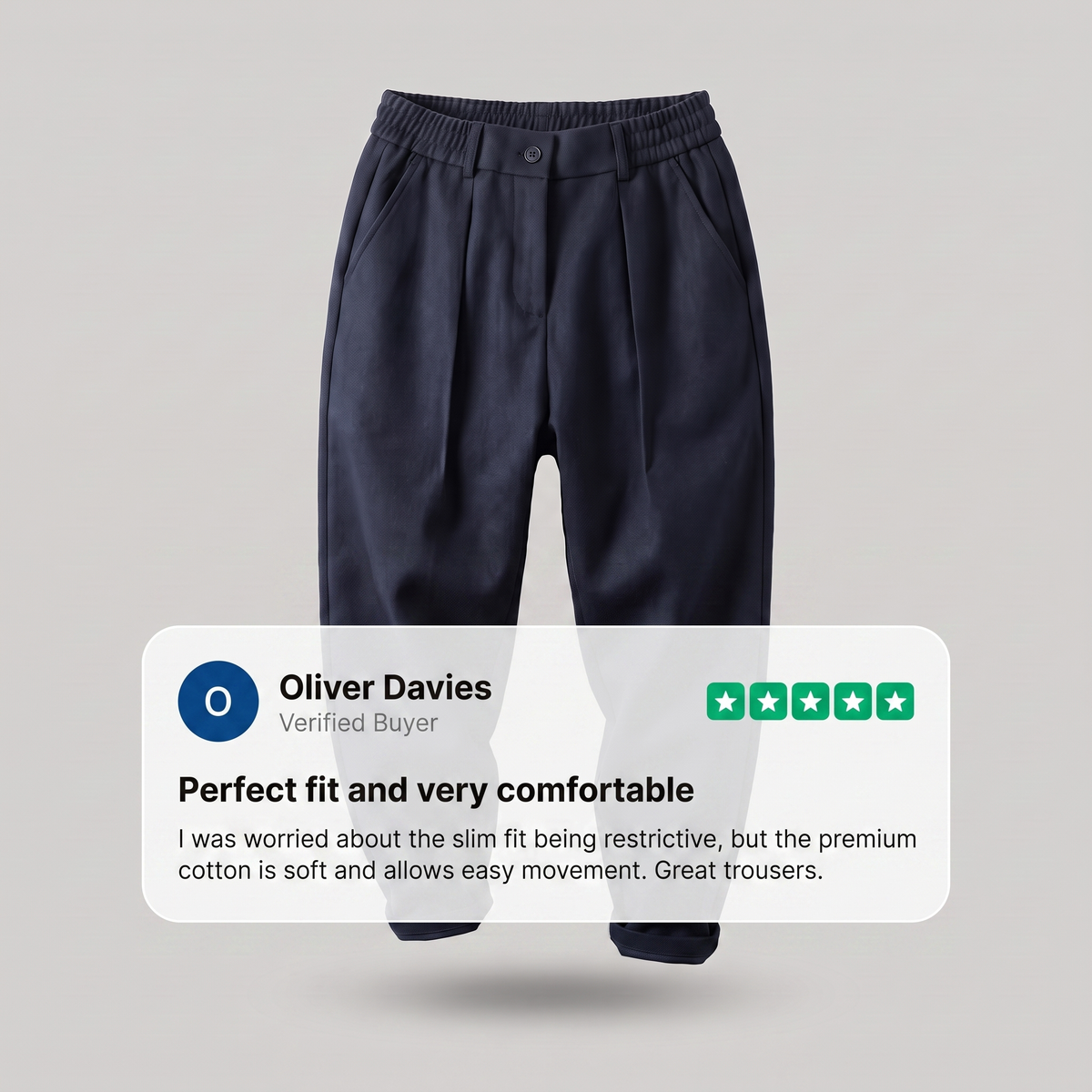 Ashcroft Modern-Fit Trousers