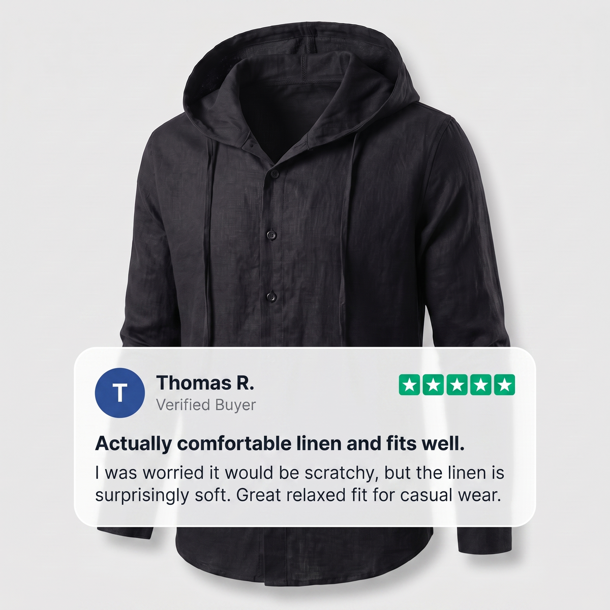 Nova Linen Hoodie