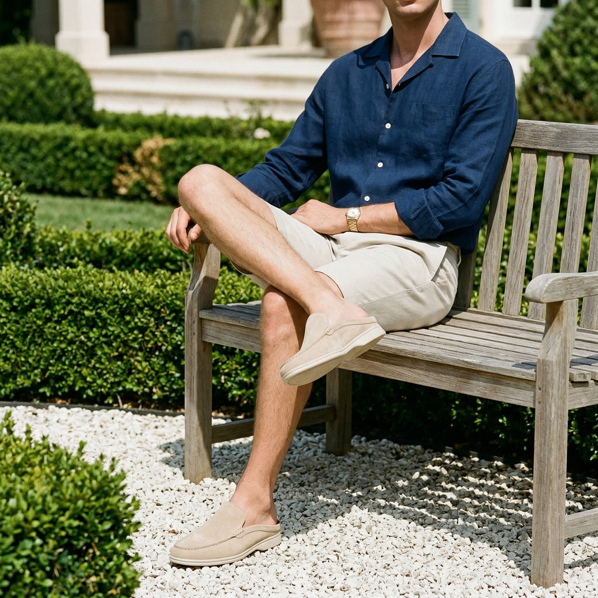The Ischia Suede Mule