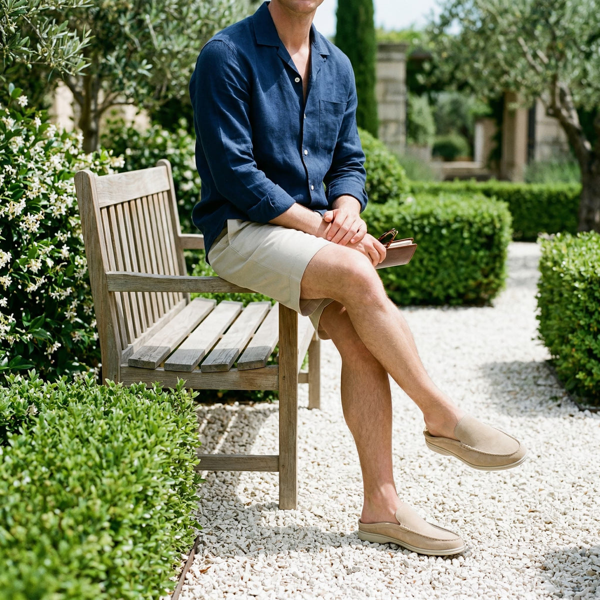 The Ischia Suede Mule