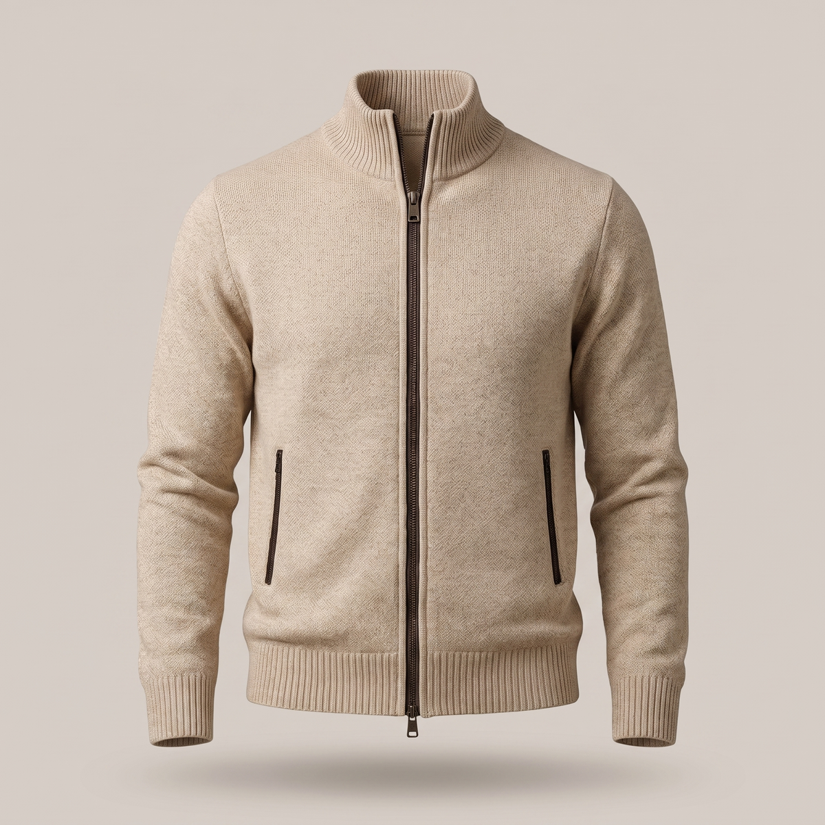 Ravino Zip-Up Cardigan