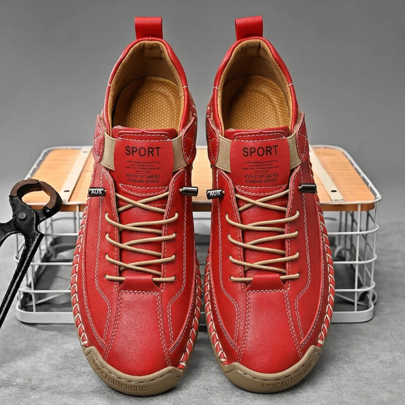 Frenzo Leather Trainer