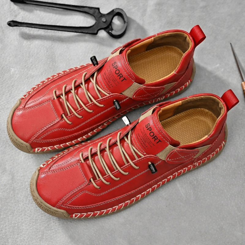 Frenzo Leather Trainer