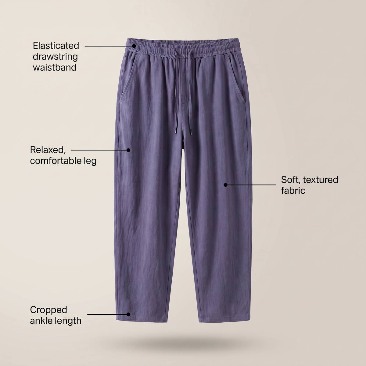 Ashby Cropped Cotton Pants