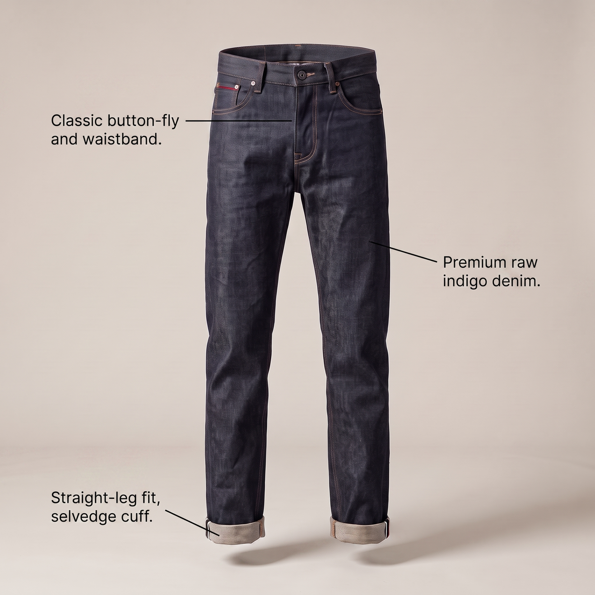 Vander Retro Denim Jeans