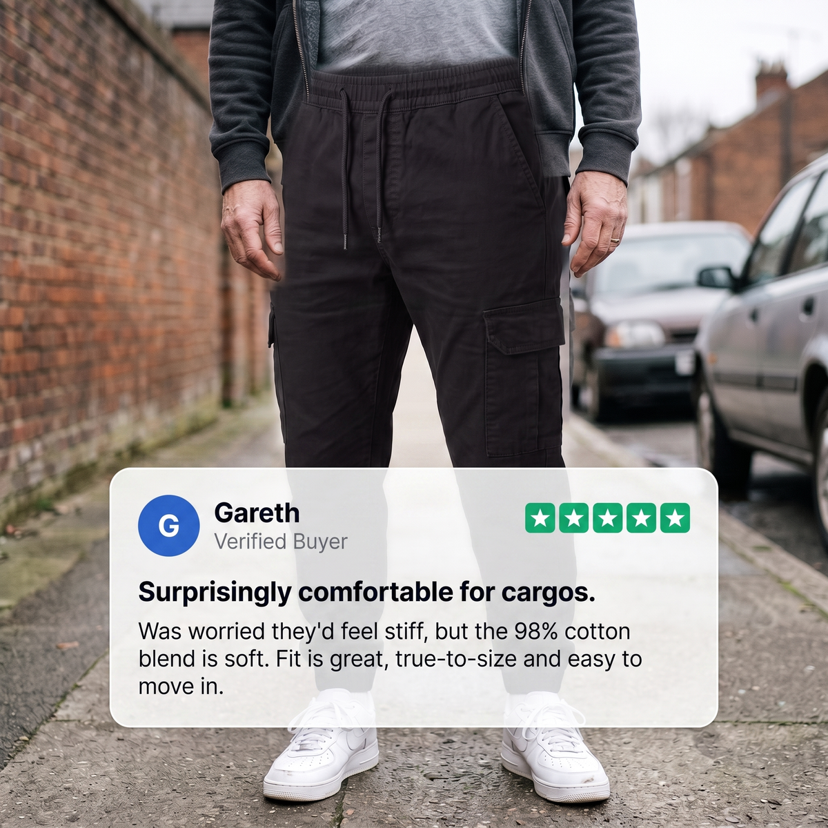 Westerby Tapered Cargo Joggers