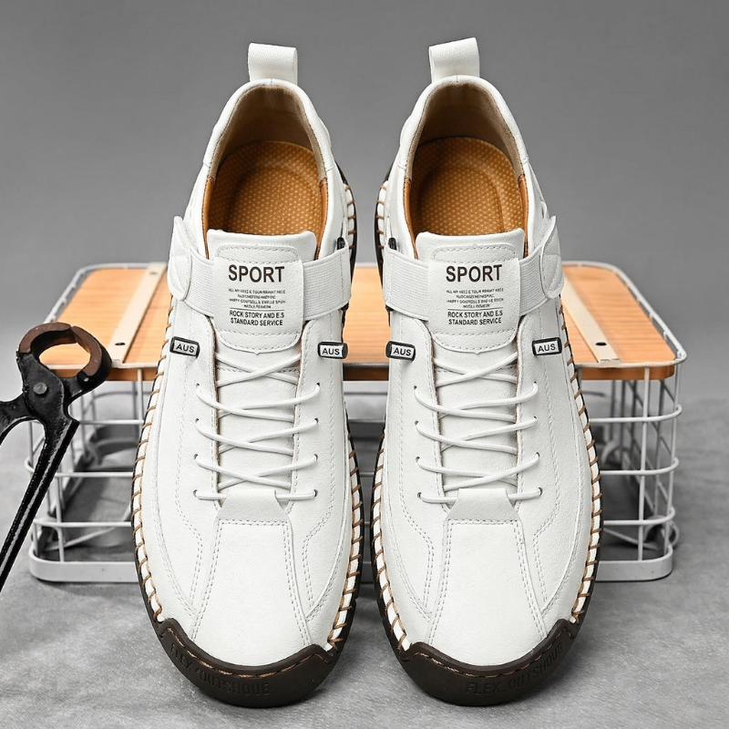 Frenzo Leather Trainer