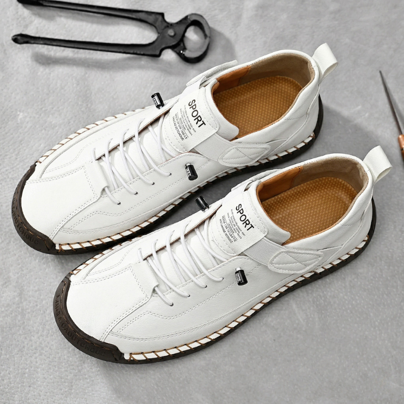 Frenzo Leather Trainer